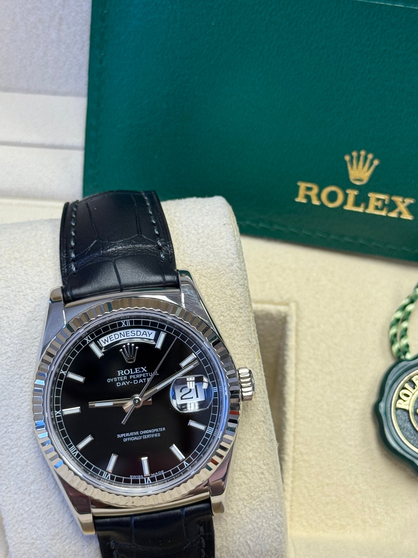 Rolex Day-Date WG Black 118139