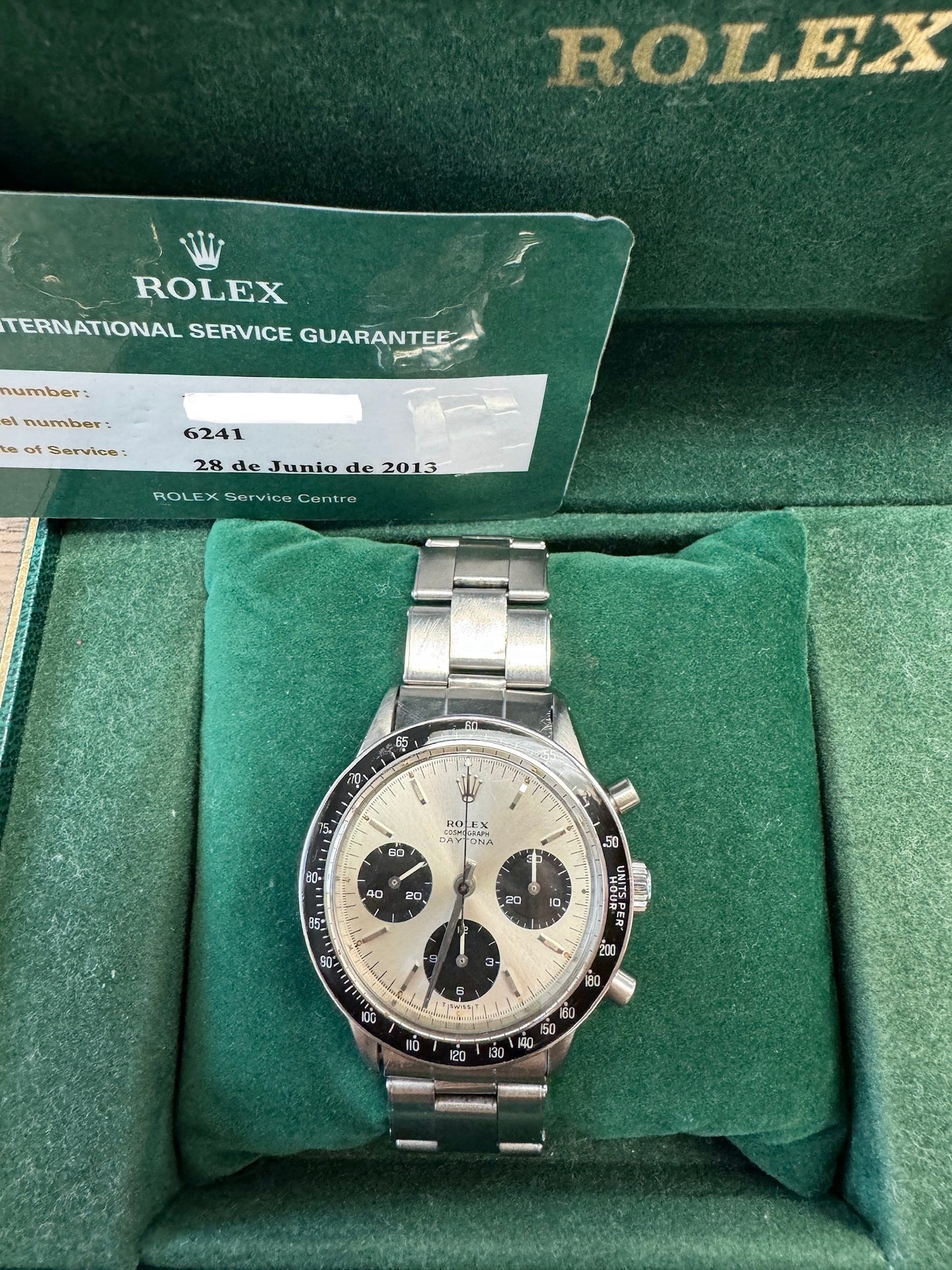 Rolex Daytona SERVICE WARRANTY
