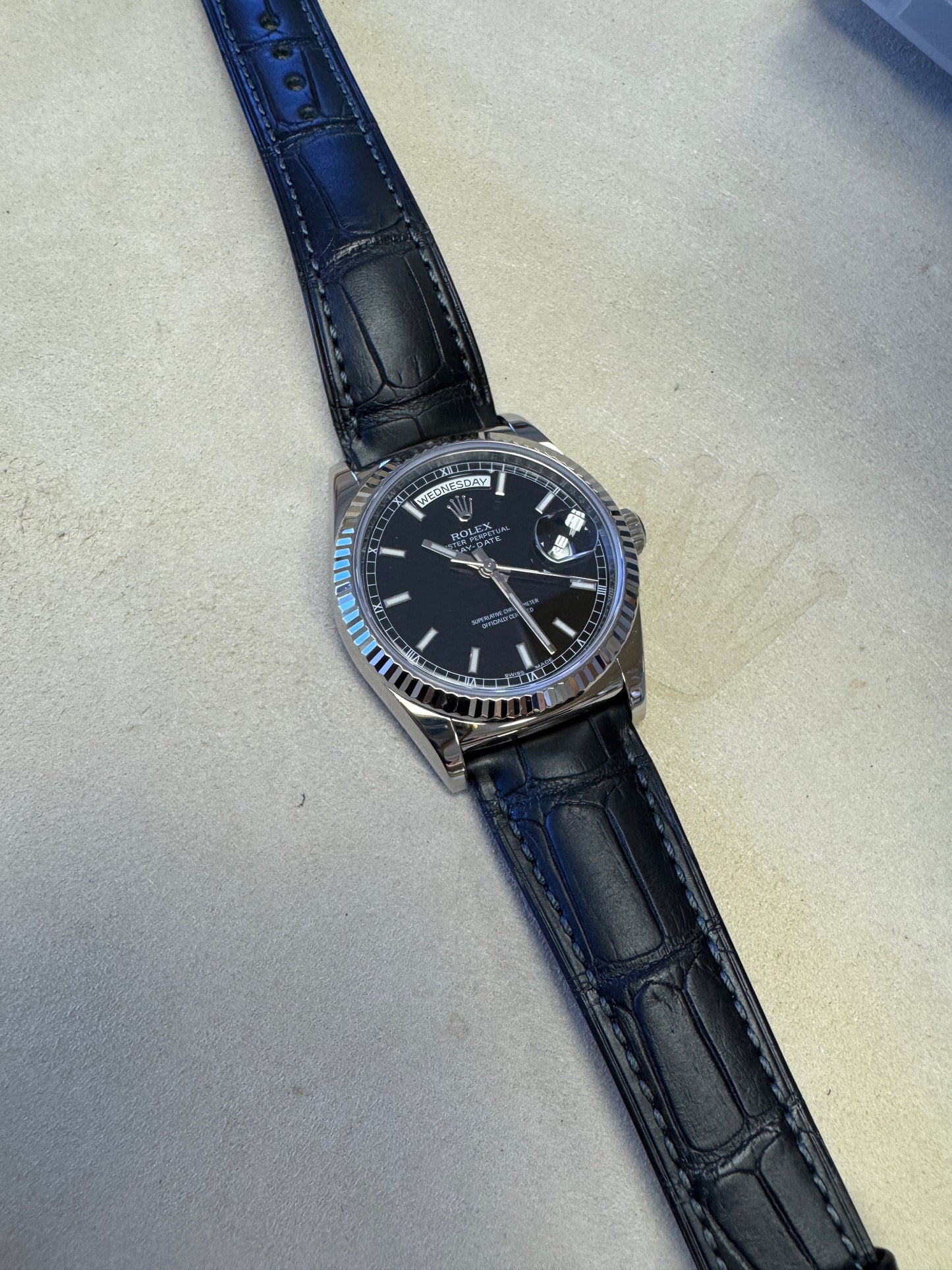 Rolex Day-Date WG Black 118139