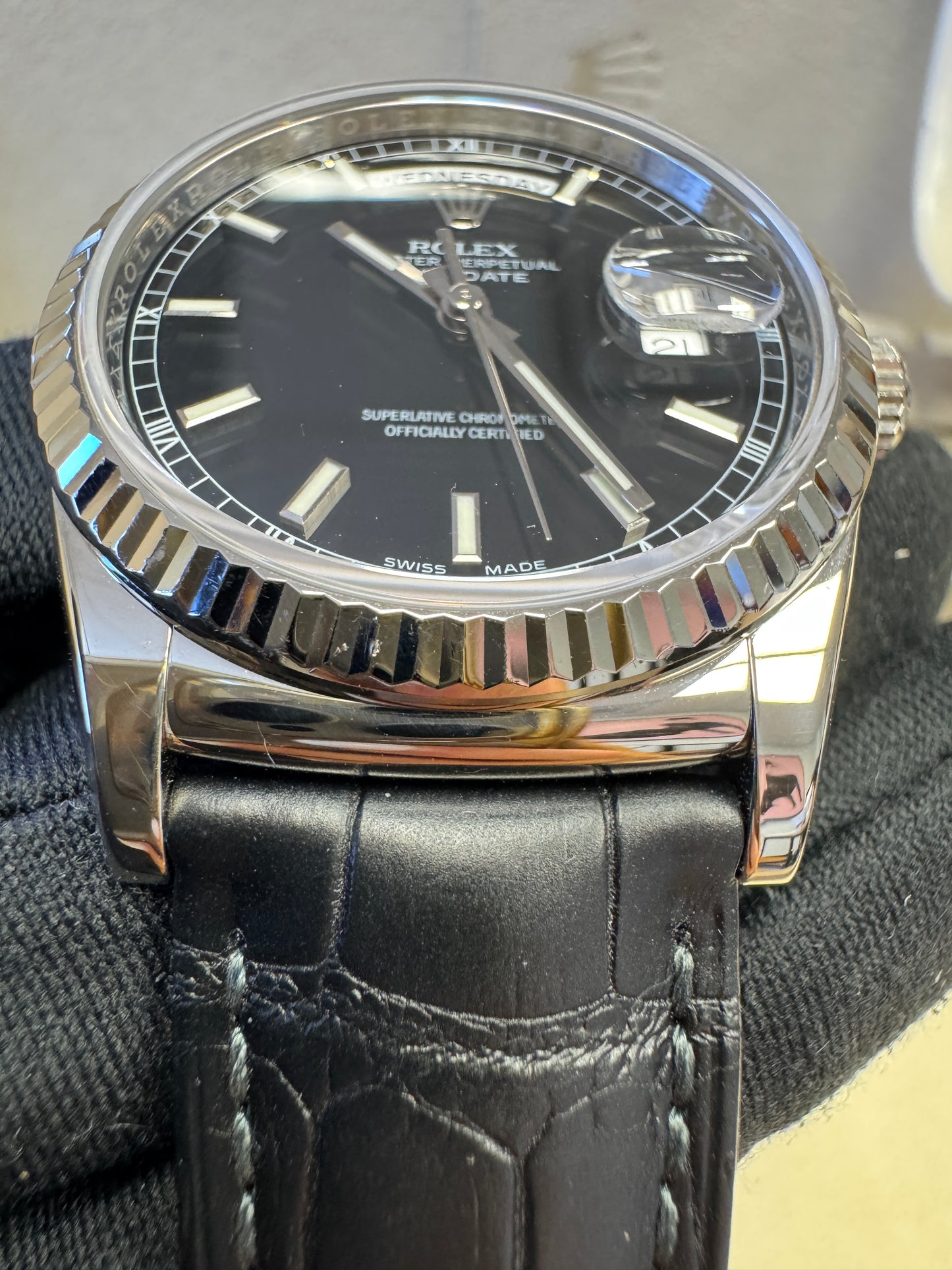 Rolex Day-Date WG Black 118139