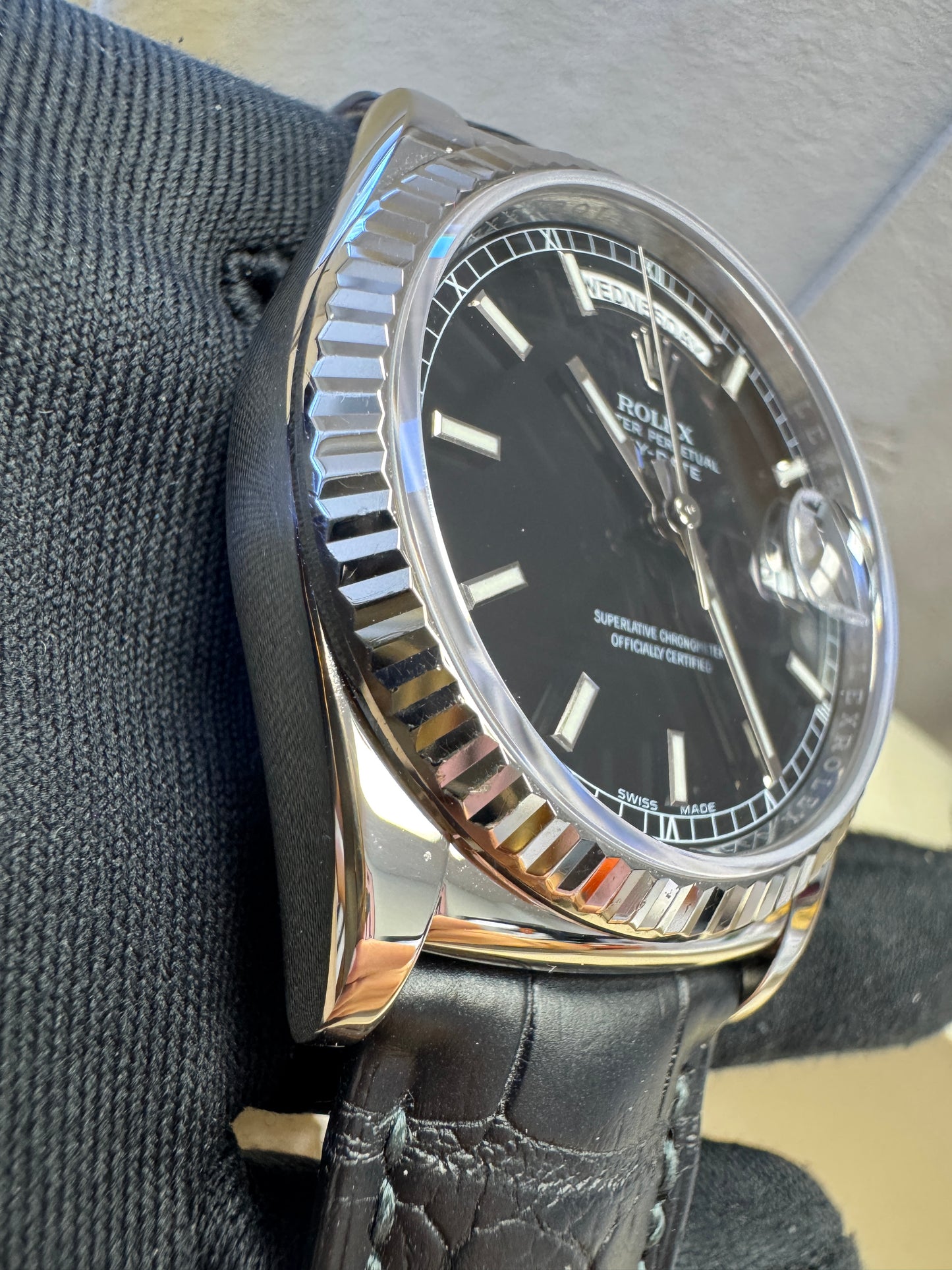 Rolex Day-Date WG Black 118139