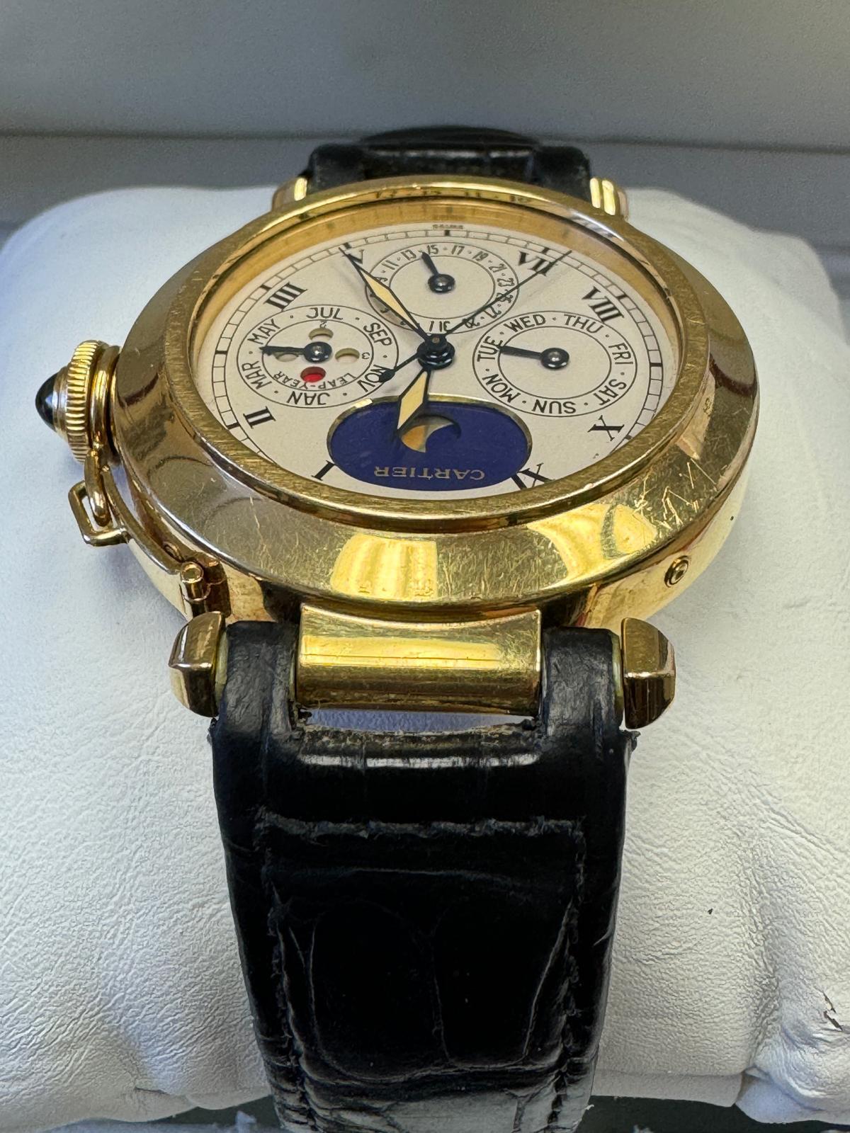 Cartier Pasha
Perpetual Calendar WARRANTY deployment buckle