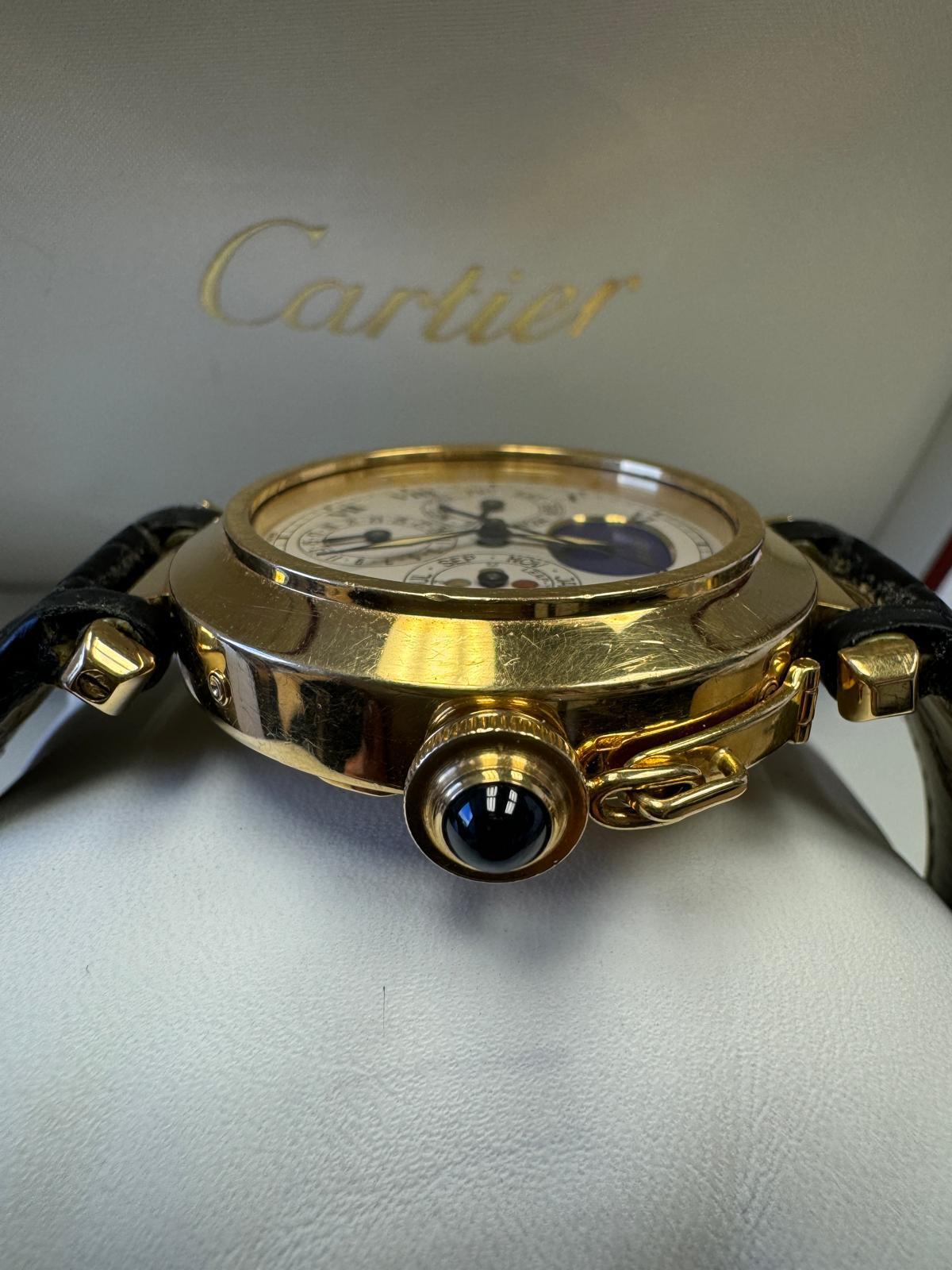 Cartier Pasha
Perpetual Calendar WARRANTY deployment buckle