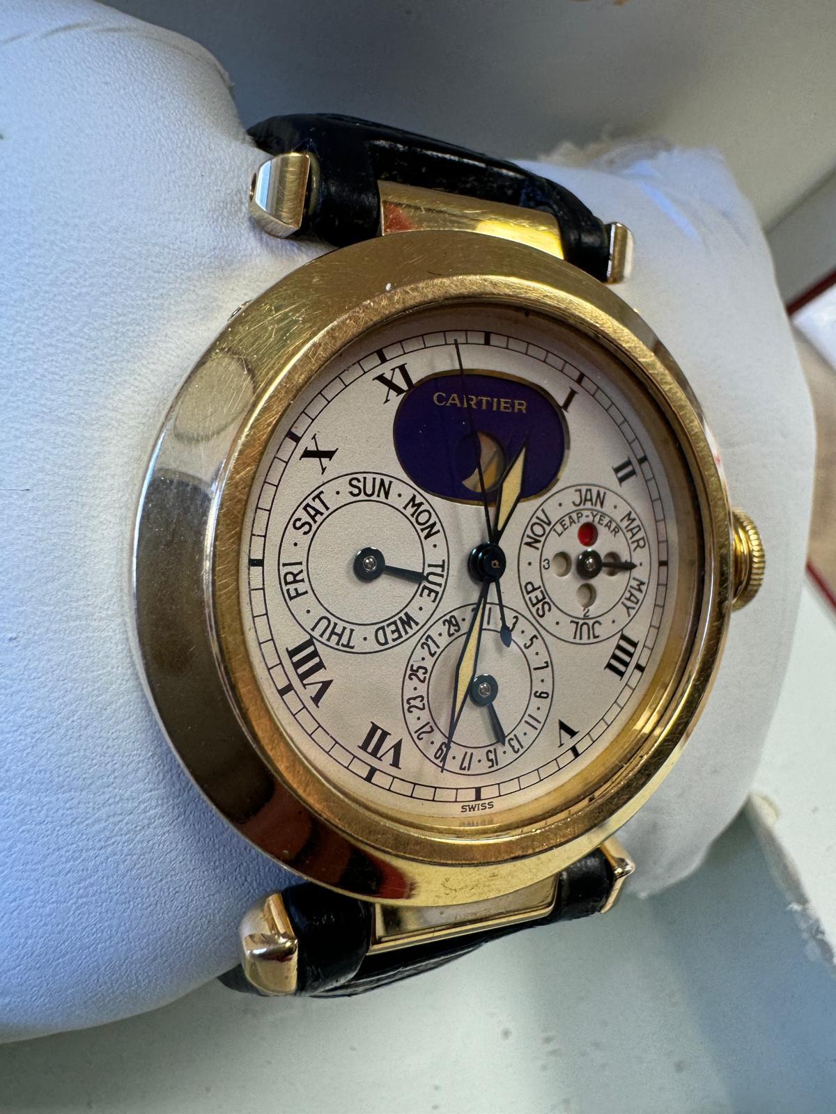 Cartier Pasha
Perpetual Calendar WARRANTY deployment buckle
