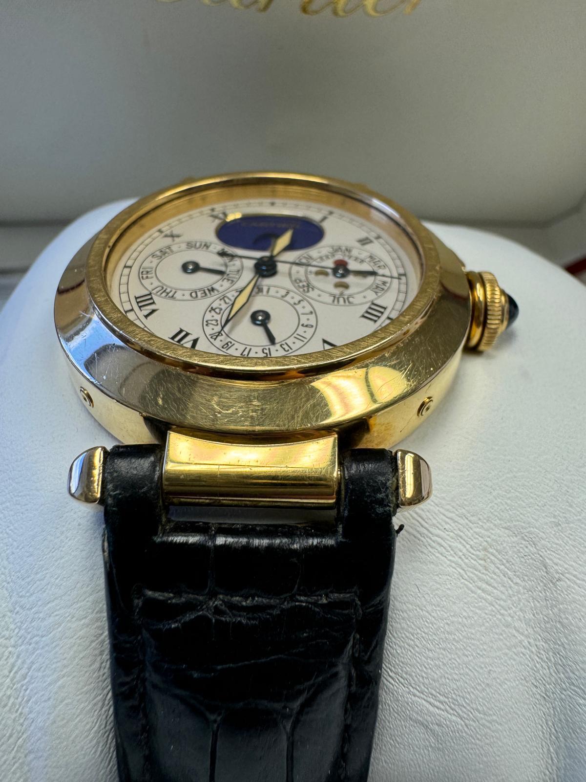 Cartier Pasha
Perpetual Calendar WARRANTY deployment buckle