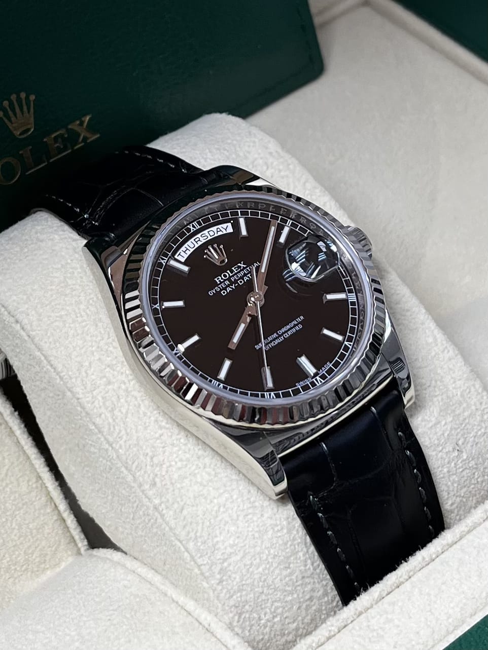 Rolex Day-Date WG Black 118139