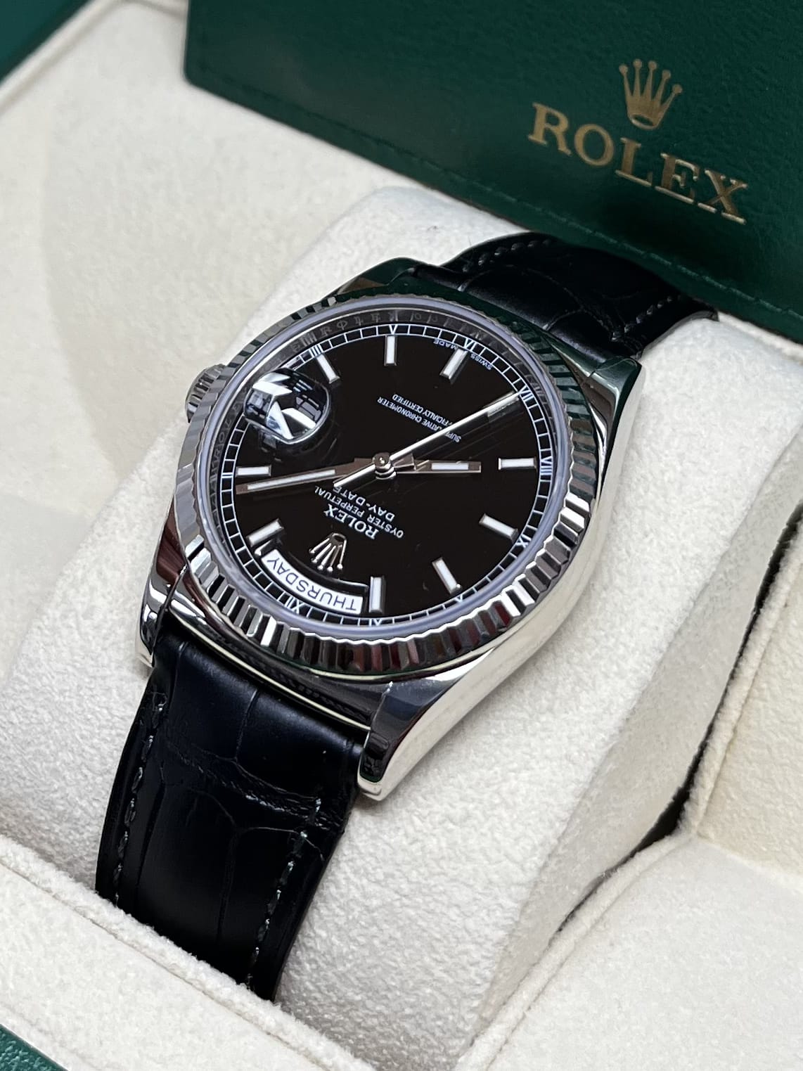 Rolex Day-Date WG Black 118139