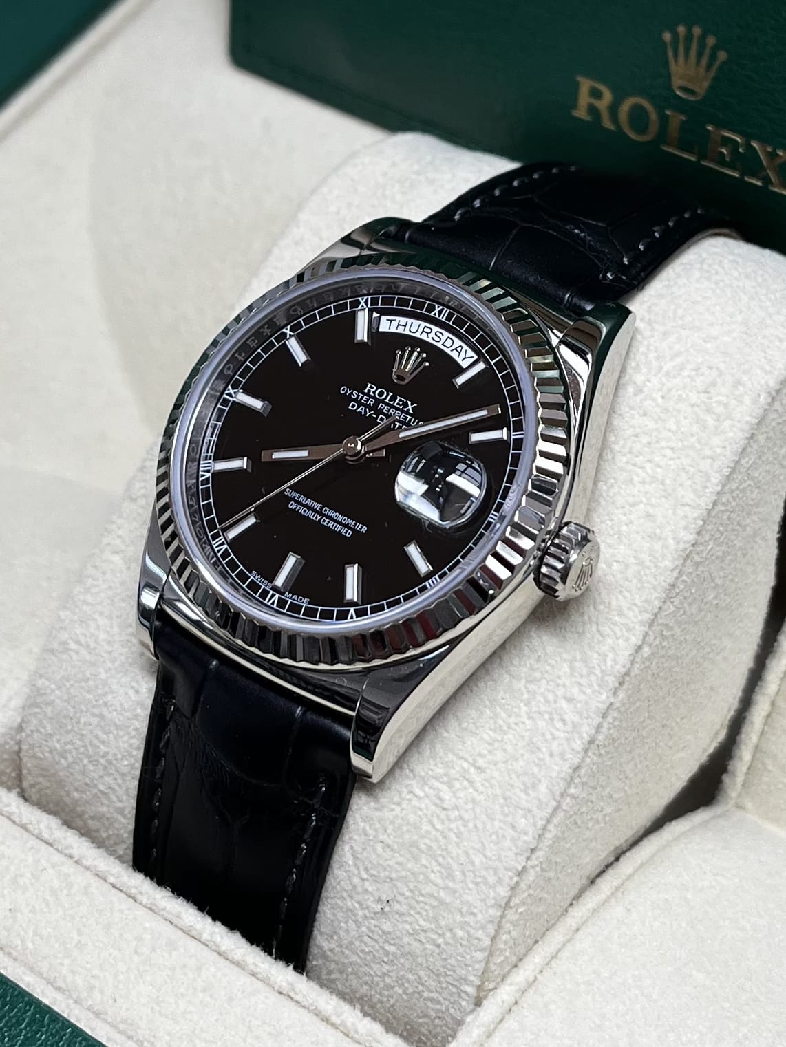 Rolex Day-Date WG Black 118139
