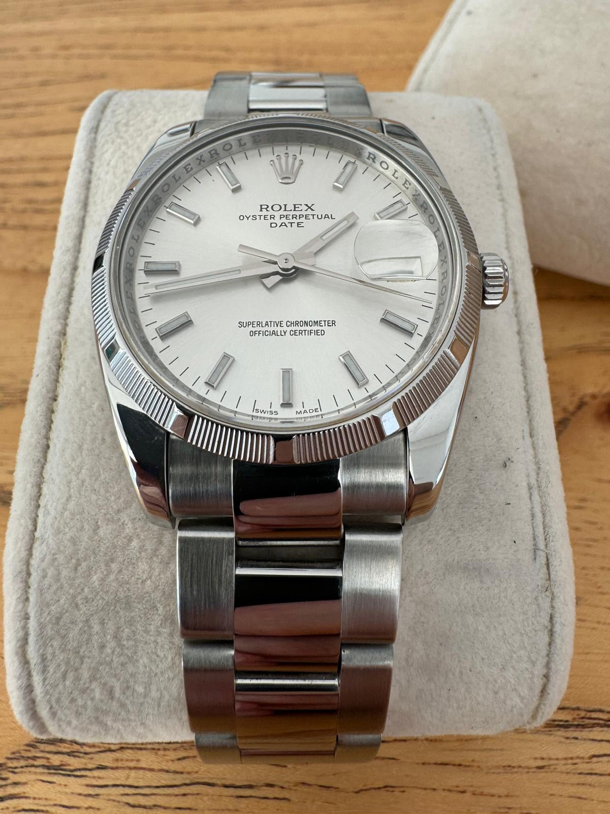 Rolex Oyster Perpetual Date Grey