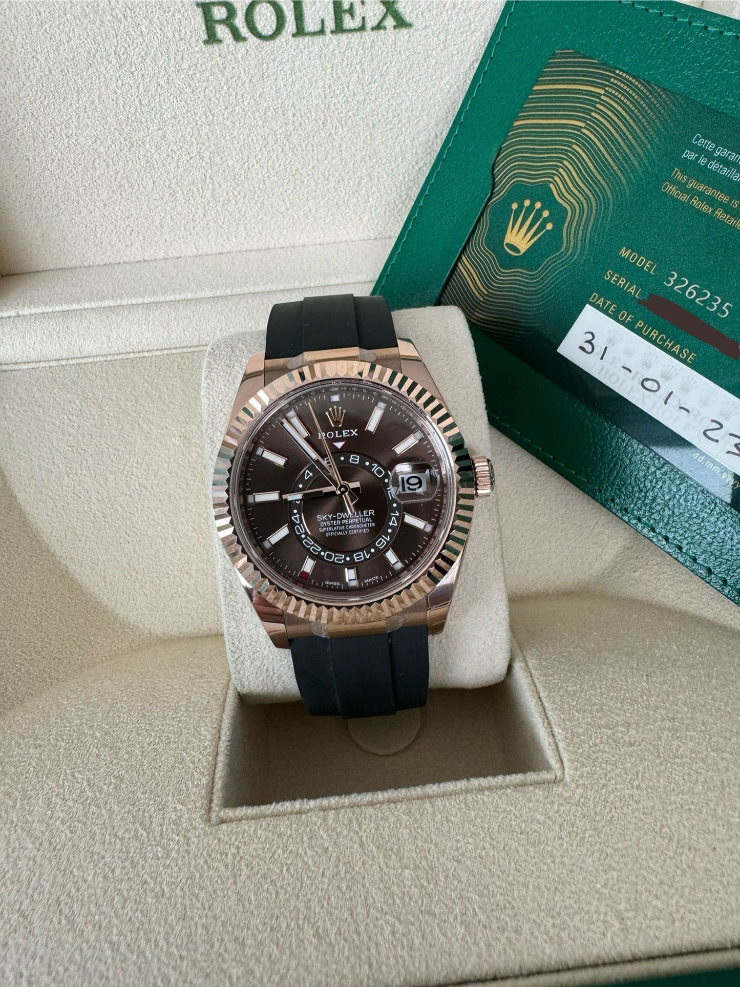 Rolex Sky-Dweller FULL SET STICKERS Chocolate