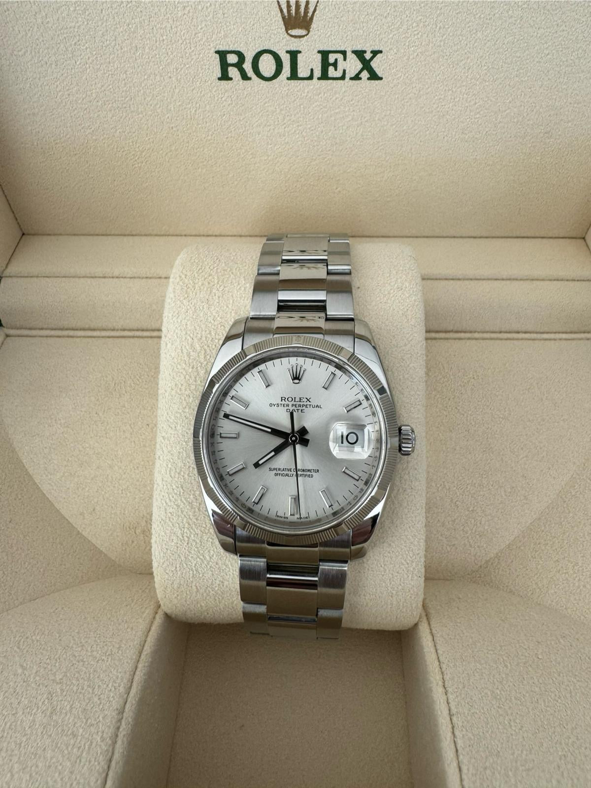 Rolex Oyster Perpetual Date Grey