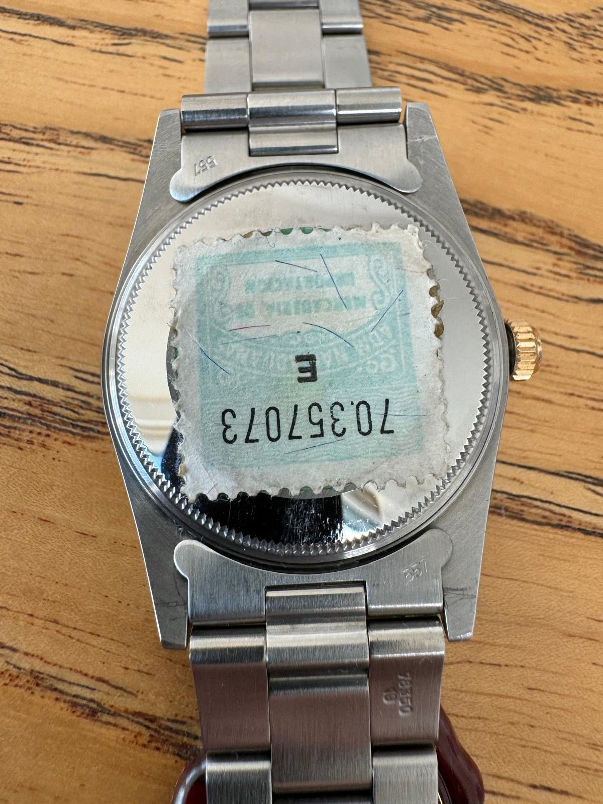 Rolex Oyster Perpetual Date UNPOLISHED with STICKER and PAPERS