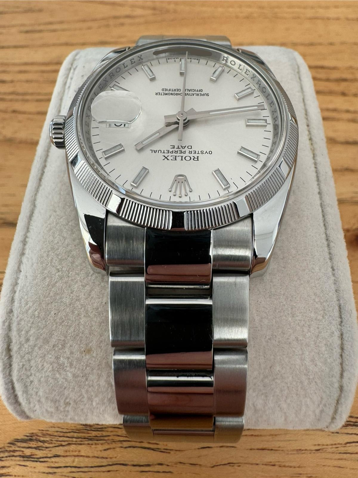 Rolex Oyster Perpetual Date Grey