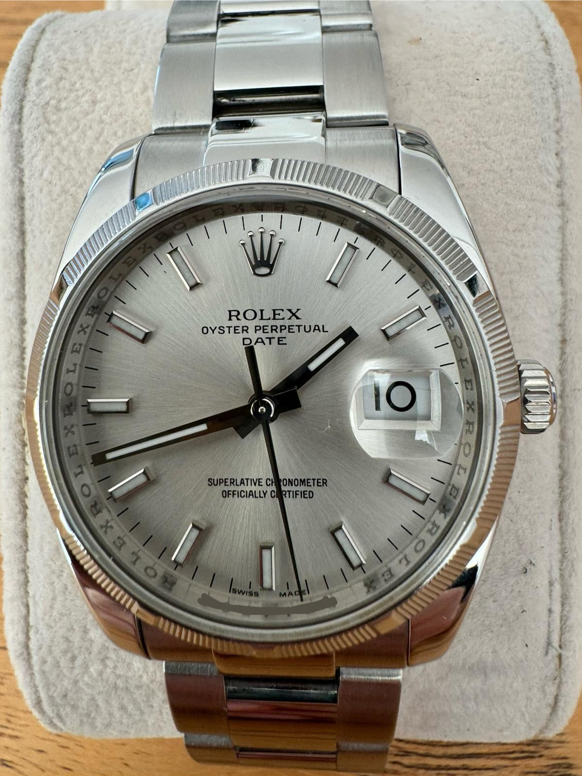 Rolex Oyster Perpetual Date Grey