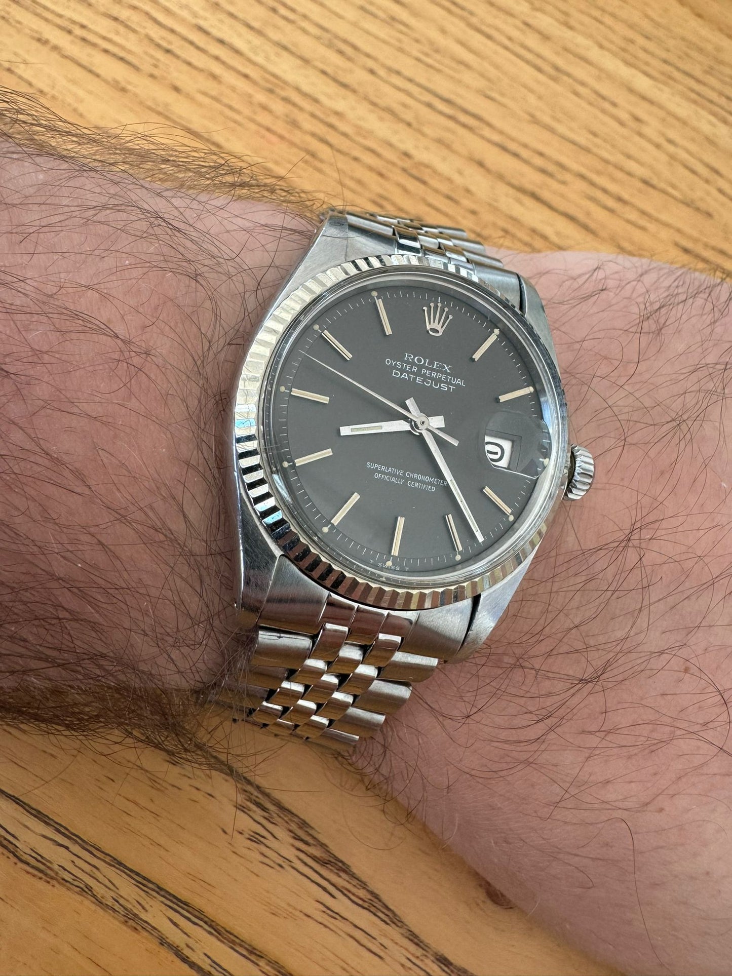 Rolex Datejust 36 GREY GHOST DIAL White Gold Bezel