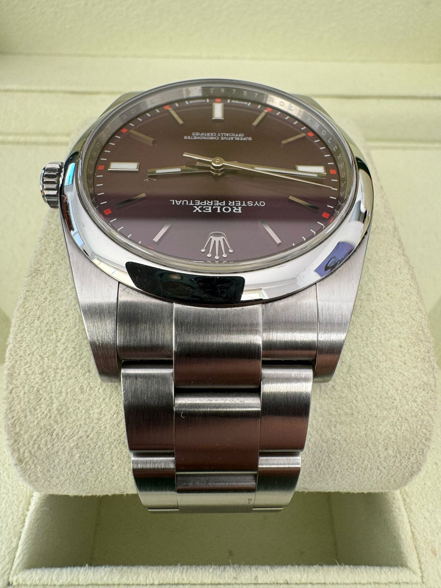 Rolex Oyster Perpetual 39 FULL SET GRAPE PURPLE 2015